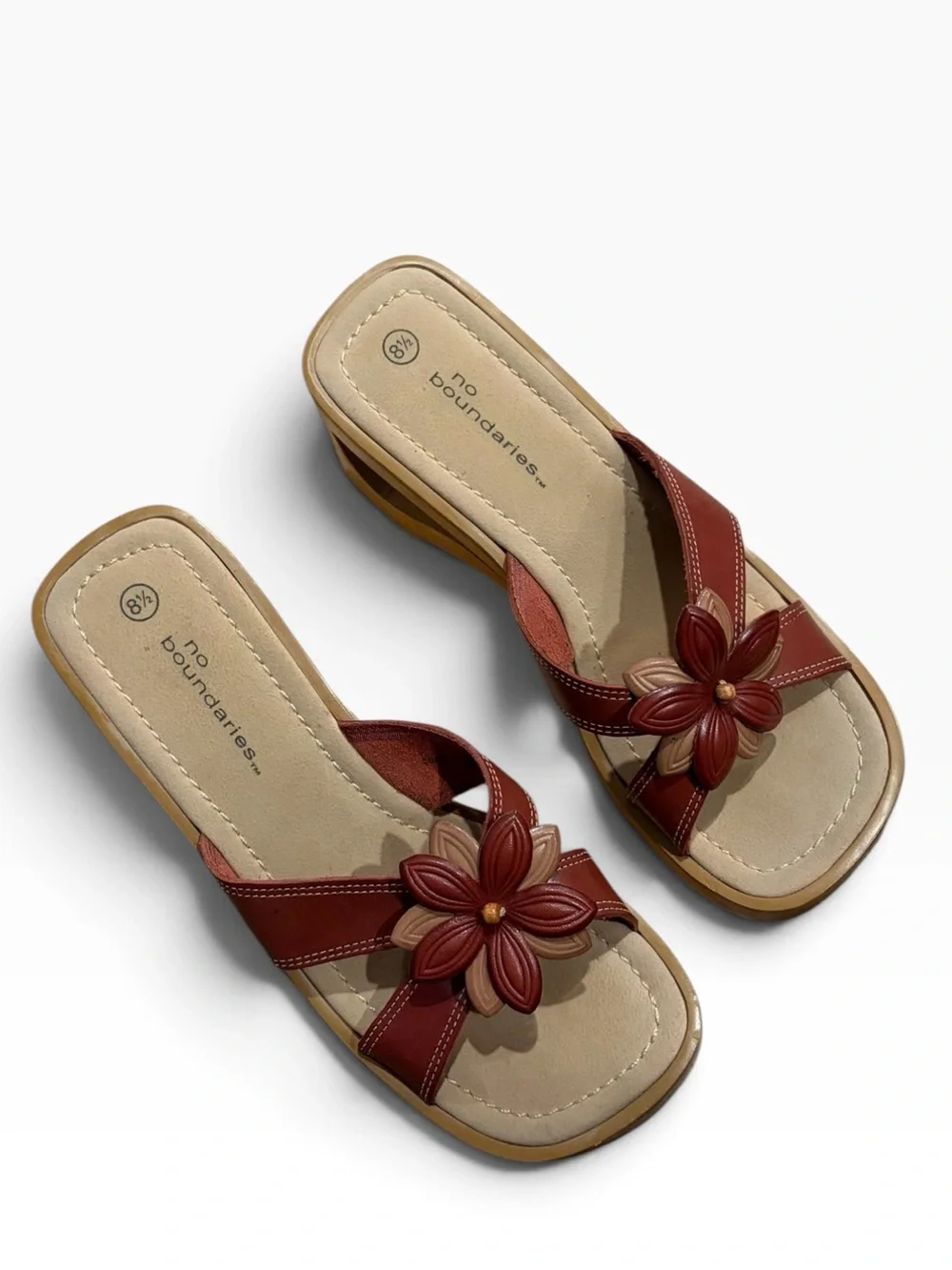 90’s Vintage Wooden Platform Sandals